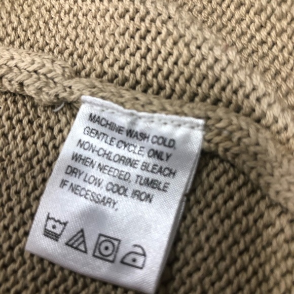 Haggar Tan Cable Knit Men’s Sweater - Picture 6 of 6